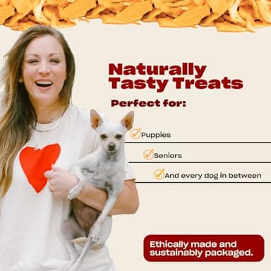 OH NORMAN! Single Ingredient Pumpkin Dog Treats by Kaley Cuoco, Healthy Dog Treats for All Life Stages and Breeds, Air Dried, Ethically Sourced in Canada, 6 Oz - Image 3