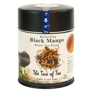 The Tao of Tea, Black Mango Black Tea, Loose Leaf, 4 Ounce Tin - Image 1