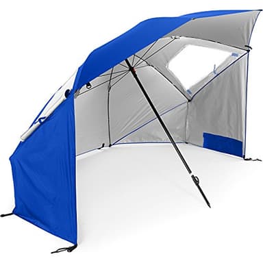 Sport-Brella Super-Brella SPF 50+ Sun and Rain Canopy Umbrella for Camping, Beach and Sports Events (8-Foot, Blue) - Image 4