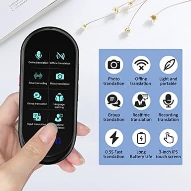 Language Translator Device No WiFi Needed, Portable Translator Offline Voice Photo Translation, 138 Languages Supported, High Accuracy Translator Device for Travel Business Learning - Image 4