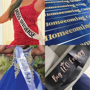Custom Text Satin Sash | Custom Quote Sash Custom Sash Personalized Sash Birthday Sash Bachelorette Sash Bride to Be Bridal Sash Pageant Sash - Image 8