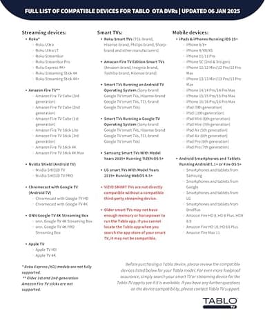 Tablo 4th Gen 4-Tuner Over-The-Air (OTA) DVR - Watch, Pause & Record Live TV Throughout Your Home Over Wi-Fi - Pairs w/Any TV Antenna - 50+ Hrs Recording - No Subscriptions (Renewed) - Image 6