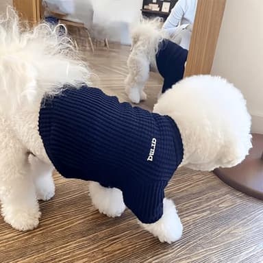 Cute Cat Sweater Sphynx Cotton Pullover All Season Soft Turtleneck Skin-Friendly Hairless Pet Apparel with Sleeves for Indoor Cats and Small Dogs (Pink, M (4.4-7.7lbs)) - Image 5