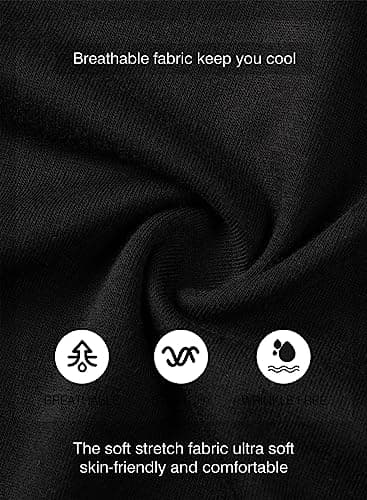 JMIERR Men's 3 Pack Cotton Hipster Hip Hop Longline Crewneck T-Shirt, Short Sleeve Gym Workout Athletic T Shirts for Men Pack,L, Black/Dark Grey/Red - Image 6