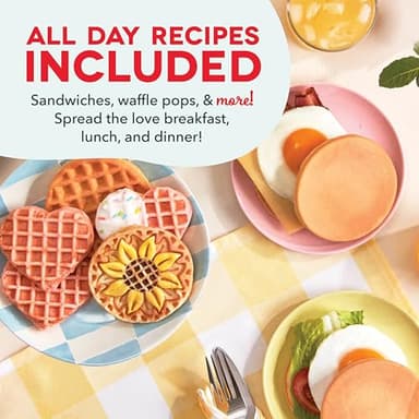 DASH Multimaker Mini System - Waffle Maker with Six 4” Removable Plates & Storage Case: Waffle Iron & Griddle, 4-in-1 Mini Waffle Maker for Kids and Families – Nonstick Surface, Just Add Batter (Aqua) - Image 5