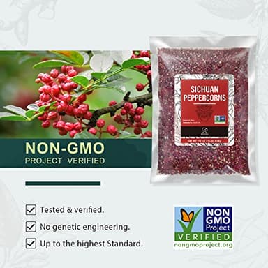 Soeos Sichuan Peppercorns, 16oz(454g), Authentic Szechuan Red Peppercorn, Numbing and Tingle Effect, Less Seeds, Strong Flavor, Essential for Mapo Tofu, Kung Pao Chicken and Asine Cusine - Image 5