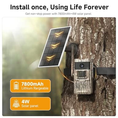 TKENPRO Trail Camera Unlimited Data Plan Cellular Trail Cameras 2K Live Feed - Image 6