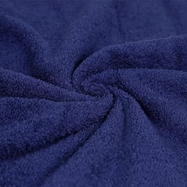 Amazon Basics 6 Piece Oversized Fade resistant Towel set, 100% Cotton towels for bathroom, soft and absorbent, 2 Bath Towels, 2 Hand Towels and 2 Washcloths bathroom towel set, Navy Blue - Image 6