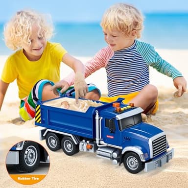 SpringFlower Large Dump Truck Toy for 3 4 5 6 7 Years Old Boy, Truck Toy with Sound and Light, Kids Toddlers Birthday Gifts for Boys & Girls,for Indoor & Outdoor - Image 6