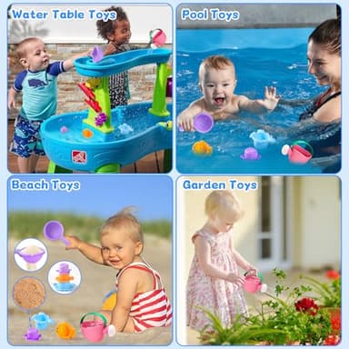 Baby Bath Toys for Kids Ages 1-3 5 PCS Toddler Bath Toys Mold Free for 2-4 Bathtub Sand Beach Pool Water Toddler Toys & Gifts (Color Random) - Image 5