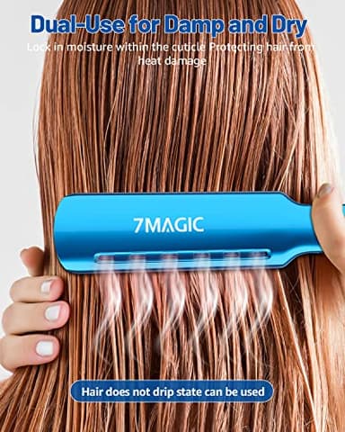 Nano Titanium 1.7" Wide Flat Iron for All Hair - Straightener with 5 Temps and Dual Voltage - Image 3
