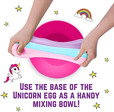 GirlZone Sparkly Unicorn Egg Surprise Slime Kit for Girls, Sensory Toys for Kids, Create Cloud Slime & Magical Unicorn Slime, Ideal Arts and Crafts Easter Gift for Kids Aged 7-12 Years Old - Image 2