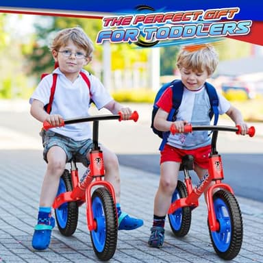 Aetyni Spider Balance Bike 2 3 4 5 Year Old: Toddler Bike with 12 Inch Lighting Wheel No Pedal Outdoor Spider Toys for Boys 2-3 3-4 Birthday Gifts for 2+ Year Old Boy Girl Toddlers Kids - Image 2