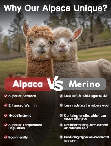 Alpaca Boot Socks for Men and Women, Moisture Wicking, Temperature Regulating, Hiking, Running (US, Alpha, Large, Regular, Regular, Dark Gray) - Image 3