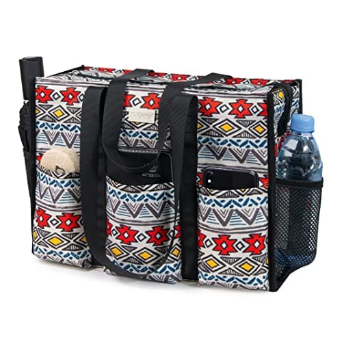 TOPDesign Utility Water Resistant Tote Bag for Women - 13 Exterior & Interior Pockets, Top Zipper Closure, Thick Bottom Support - Perfect Work Tote for Teachers, Nurses, Accountants, Professionals - Image 1