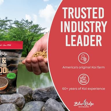 Blue Ridge Koi Fish Food 5lb - Koi Food Large 3/16" Growth Formula, Goldfish Food, Premium Fish Food for Ponds, Ponds Fish Food, Floating Pond Pellets - Image 7