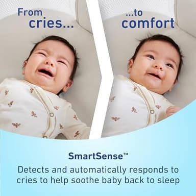 Graco SmartSense Soothing Baby Bassinet – Smart Newborn Bassinet Detects and Automatically Responds to Baby's Cries – for Newborn Babies to 6 Months - Image 2