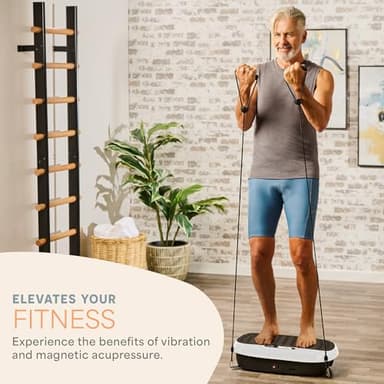 Lifepro Vibration Plate Exercise Machine with Magnetic Acupoints - Full Body Vibration Platform for Beginners and Recovery - Ideal Lymphatic Drainage Massager for Muscle Toning and Overall Fitness - Image 3