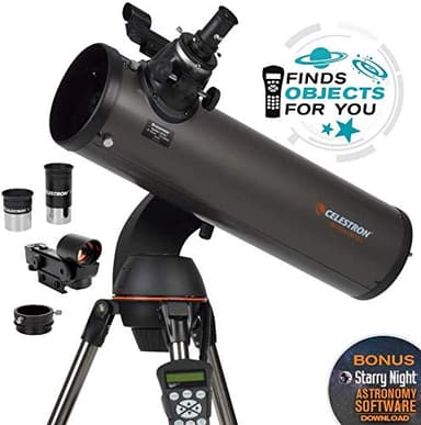 Celestron - NexStar 130SLT Computerized Telescope - Compact and Portable - Newtonian Reflector Optical Design - SkyAlign Technology - Computerized Hand Control - 130mm Aperture Grey - Image 2
