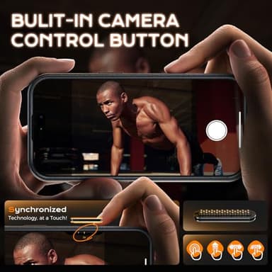 TOCOL for iPhone 16 Pro Case with Slide Camera Cover, Kickstand and Camera Control Button, Fit for MagSafe, Rugged Solid Phone Case, Non-Slip, Drop Protection, Black - Image 7