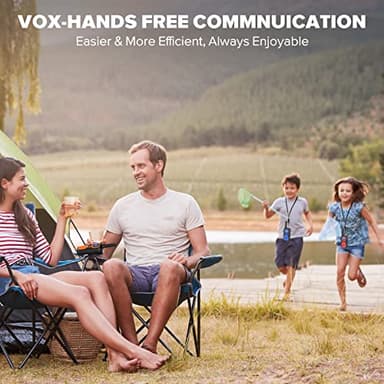 Wishouse Walkie Talkies for Adults Long Range-Rechargeable 4 Pack 2 Way Radios, Hiking Accessories Camping Gear Xmas Birthday Gift for Kids Family with Lamp,SOS Siren,NOAA Weather Alert,Easy to Use - Image 8