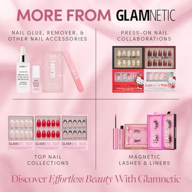 Glamnetic Press On Nails - Seaspell | Short Almond Pink Fake Nails with a Velvet Finish, Reusable Summer Nails | 15 Sizes - 30 Nail Kit with Glue - Image 6