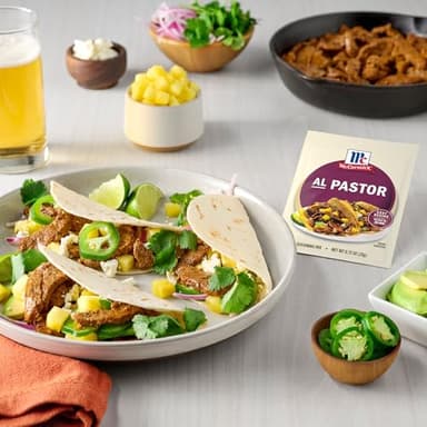 McCormick Seasoning Mix, Al Pastor, Smoky, Tangy & Savory Al Pastor for Tacos, Rice Bowls & Burritos, Ready to Serve In 20 Minutes, 0.75 oz (Pack of 12) - Image 17