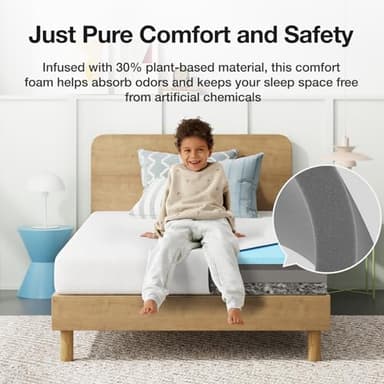 Novilla Twin Mattress, 6 Inch Twin Bed Mattress for Kids, Gel Memory Foam Mattresses for Cooling Night Sleep & Pressure Relief, CertiPUR-US Certified - Image 6