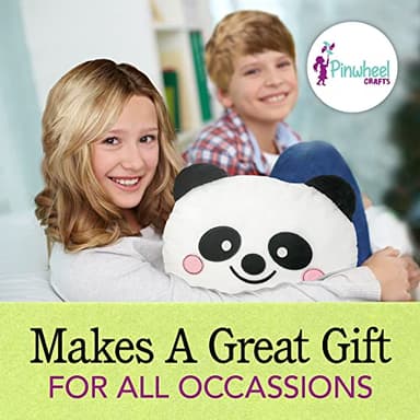 Pinwheel Crafts Beginner Sewing Kit for Kids 8-12 - Easy DIY Panda Pillow Kit - Learn to Sew - Kids Sewing Craft Gifts - Make Your Own Stuffed Animal Panda Plush Toy - Image 8