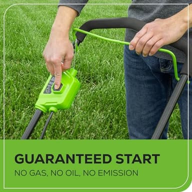 Greenworks 40V 16" Brushless Cordless (Push) Lawn Mower (75+ Compatible Tools), 4.0Ah Battery and Charger Included - Image 5