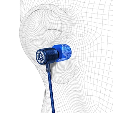 LUDOS Ultra Wired Earbuds in-Ear Headphones, 5 Years Warranty, Earphones with Microphone, Noise Isolating Ear Buds, Memory Foam for iPhone, Samsung, School Students, Kids, Women, Small Ears - Blue - Image 8