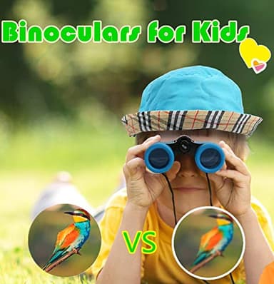 Scotamalone Kids Binoculars Shock Proof Toy Binoculars Set for Age 3-12 Years Old Boys Girls Bird Watching Educational Learning Hunting Hiking Birthday Presents - Image 3