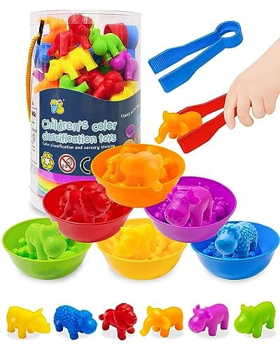 Yetonamr Counting Dinosaurs Montessori Toys for 3 4 5 Years Old Boys Girls, Toddler Preschool Learning Activities Toy for Kids Ages 3-5, 4-8, Birthday Gifts Sensory Toys - Image 1