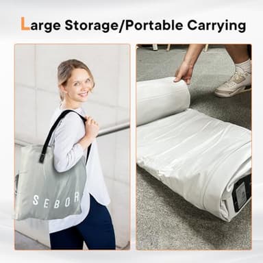 Sebor Air Mattress Queen with Built in Pump, 18 inch Inflatable Mattress, Weight Capacity of up to 660 lb MAX, Durable Blow Up Mattress for Home&Guests - Image 7