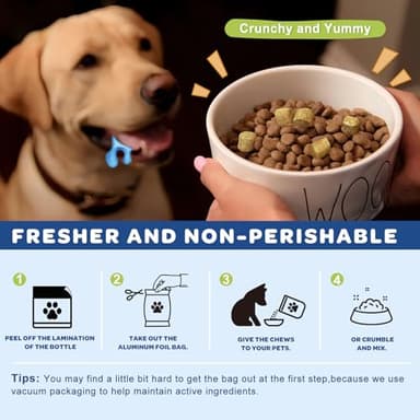 NATURE TARGET Omega 3 Fish Oil for Dogs, Salmon Oil for Skin & Coat Supplement with EPA & DHA Fatty Acids - Dog Itch & Allergy Relief, Anti Shedding, Hot Spots Treatment - Hip & Joint Support - 120ct - Image 5