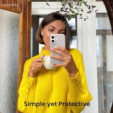 ORNARTO Compatible with iPhone 16 Plus Case 6.7, Slim Liquid Silicone 3 Layers Full Covered Soft Gel Rubber Phone Case Protective Cover 6.7 Inch, Stone Gray - Image 6