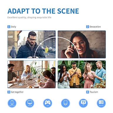 K KENZHOU Blue Light Blocking Computer Glasses 1 Pack Decrease Eye Eyestrain Unisex(Men/Women) (C2) - Image 3