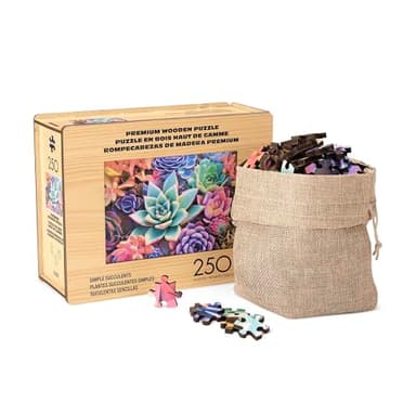 Buffalo Games - Simple Succulent Wood Puzzle for Adults - Standard Cut Jigsaw Pieces - Ages 14 and Up - Image 2