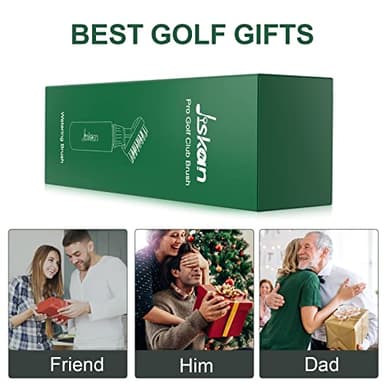 Jiskan Pro Golf Club Brush Cleaner with Retainer Clip and Squeeze Water Bottle 7.5 Inches Holds 4 Ounces of Water, Essentials Golf Accessories for Men, Best Golf Gifts for Men - Image 7