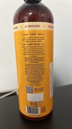 Leather Honey Leather Cleaner Spray: UV Protectant, Non-Toxic & Made in the USA Since 1968. Cleans & Protects Leather, Faux & Vinyl - Couches, Car Seats, Purses, Shoes, Bags & Tack. Safe for Any Color - Image 8