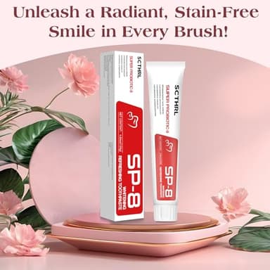 SP-8 Probiotic Ultra Whitening Toothpaste Upgraded, SP-8 New Version Fluoride-Free & Probiotic-Infused Formula for Oral Health, Teeth Whitening & Gum Care & Fresh Breath Probiotic Toothpaste for Adult - Image 7