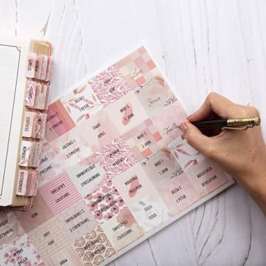 DiverseBee Laminated Bible Tabs for Women (Large Print, Easy to Read), Colorful Bible Journaling Book Tabs, Christian Gift, 66 Bible Tabs Old and New Testament, Includes 11 Blank Tabs - Rose Theme - Image 7