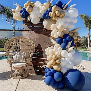 Voircoloria 130pcs Navy Blue Balloons Different Sizes 18" 12" 10" 5" Dark Blue Balloons for Birthday Graduation Baby Shower Anniversary New Year Party Holiday Decorations - Image 5