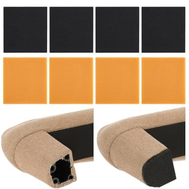 EXEXIUO 8pcs High Heels Patch Square Sole Repair Tips Rubber Boot Heel Replacement Sole Protectors Non-Slip Heel Replacements High Heel Tread Pad(2.44" x 2.44") - Image 1