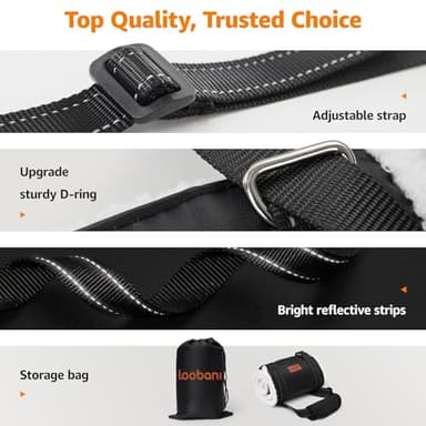 LOOBANI Portable Dog Sling for Back Legs, Hip Support Harness to Help Lift Rear for Canine Aid Old K9 Cruciate Ligament Rehabilitation - Image 6