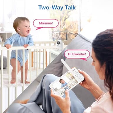 VTech 5.5" IPS Screen 720P Video Baby Monitor with Camera and Audio, Pan-Tilt-Zoom, Night Light, 2-Way Talk, Lullabies, Soothing Sounds, Long Battery Life, No WiFi: Advanced HD Plus - Image 8