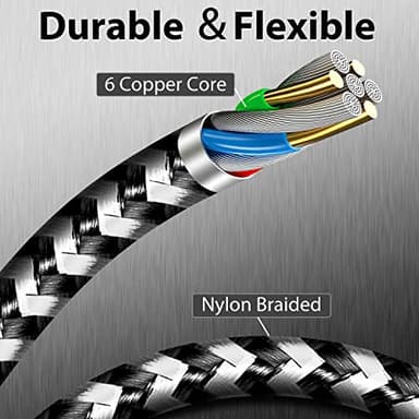 cugunu USB C to Lightning Cable 3 Pack 6FT iPhone Charger Apple MFi Certified Power Delivery Fast Charging Cord Compatible with iPhone 14/13/12/11/XS/XR/X/8 - Image 5