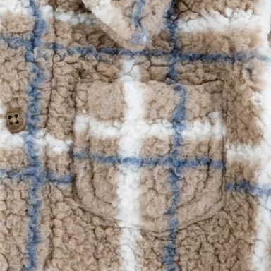 Huggies Sherpa Button Up Shacket and Jogger Pants 2-Piece Outfit Set - Image 3