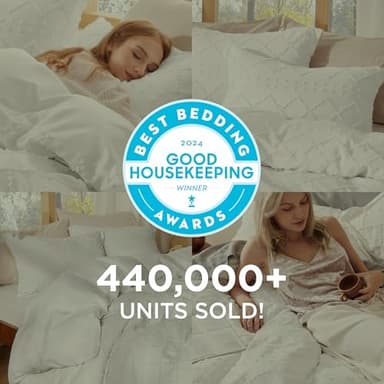 Bedsure Boho Duvet Cover Queen Size - White Breathable & Soft Boho Bedding, Machine Washable Comforter Cover for All Seasons, Includes 1 Duvet Cover 90"x90" with 2 Pillow Shams & Zipper Closure - Image 2