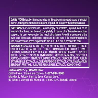 Cicatricure Advanced Scar Gel for Face & Body - Proven Results in 2 Weeks, Scar Treatment for Surgical Scars, Stretch Marks, Scars of Burns and Injuries, Acne Scar Treatment, 1 oz (28 g) - Image 7